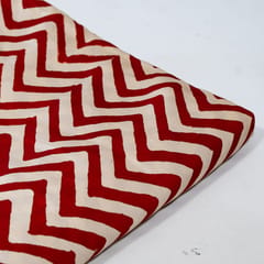 Maroon Color Modal Satin Printed Fabric