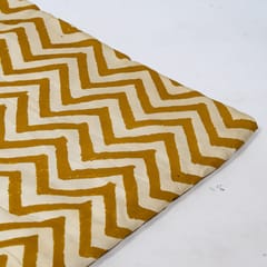 Mustard Color Modal Satin Printed Fabric