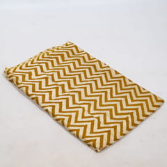 Mustard Color Modal Satin Printed Fabric