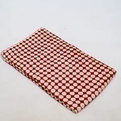 Maroon Color Modal Satin Printed Fabric