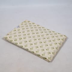 White Color Cambric Cotton Printed Fabric