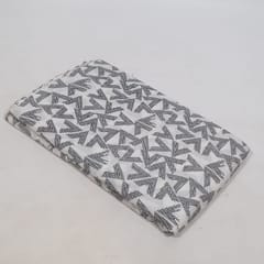 Black Color Cambric Cotton Printed Fabric