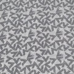Black Color Cambric Cotton Printed Fabric