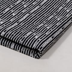 Black Color Cambric Cotton Printed Fabric