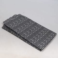 Black Color Cambric Cotton Printed Fabric