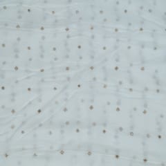 Dyeable Viscose Organza Embroidered Fabric