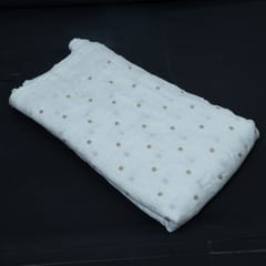 Dyeable Dola Silk Embroidered Fabric