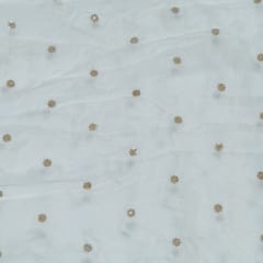 Dyeable Dola Silk Embroidered Fabric