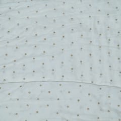 Dyeable Dola Silk Embroidered Fabric