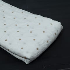 Dyeable Dola Silk Embroidered Fabric