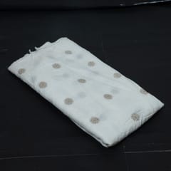 Dyeable Dola Silk Embroidered Fabric