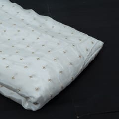 Dyeable Crepe Embroidered Fabric