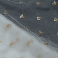 Dyeable Organza Embroidered Fabric