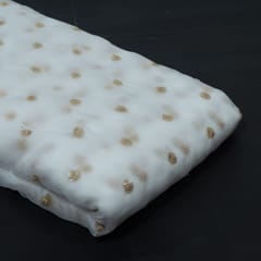 Dyeable Organza Embroidered Fabric