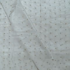 Dyeable Crepe Embroidered Fabric