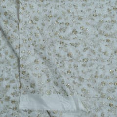 Dyeable Upada Embroidered Fabric