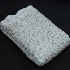 Dyeable Upada Embroidered Fabric