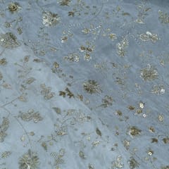 Dyeable Upada Embroidered Fabric