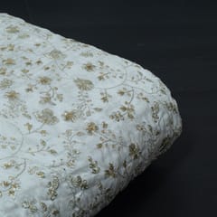 Dyeable Upada Embroidered Fabric