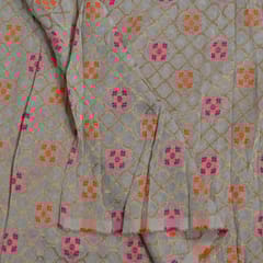 Dyeable Georgette Jacquard Fabric