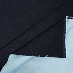 Dark Blue Color Knitted Denim Lycra Fabric