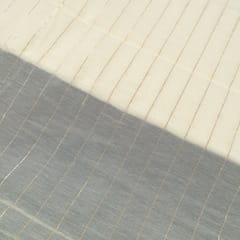 Dyeable Chanderi Zari Stripes Fabric