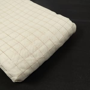 Dyeable Chanderi Check Fabric