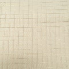Dyeable Chanderi Check Fabric