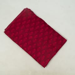 Majenta Color Modal Satin Printed Fabric