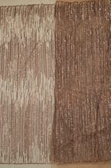 Beige Color Impoted Net Sequins Embroidered Fabric