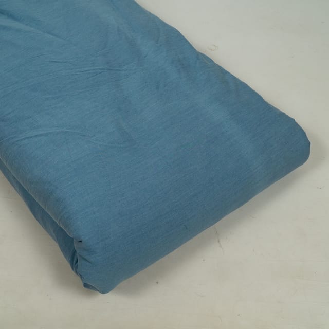 Sky Blue Color Denim Lycra Fabric