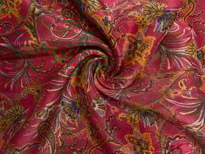 Multicolor Floral Tissue Fabric