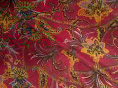 Multicolor Floral Tissue Fabric