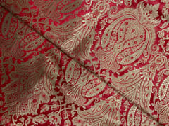Red Floral Brocade Fabric