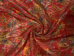 Multicolor Floral Tissue Fabric