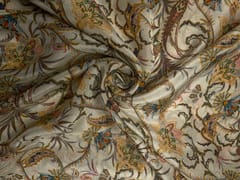 Multicolor Floral Tissue Fabric