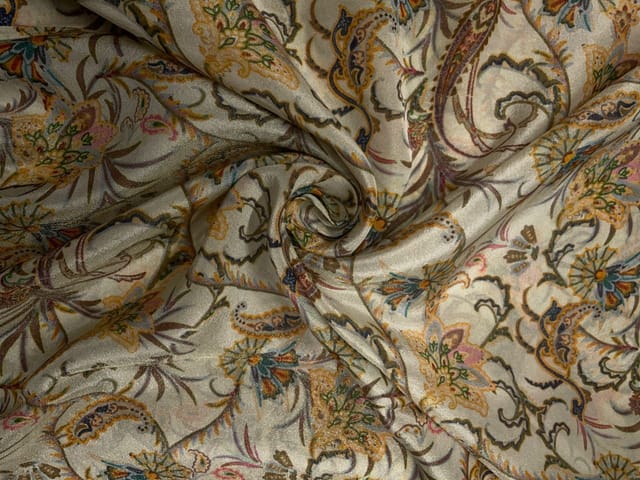 Multicolor Floral Tissue Fabric