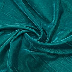 Peacock Green Colour Micro Velvet fabric