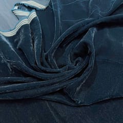 Teal Blue Micro Velvet fabric