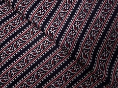 Black Stripes Cotton Cambric Fabric