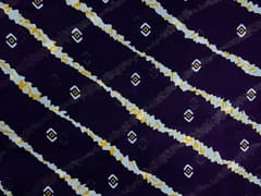 Royal Purple & White Stripes Chinon Chiffon Fabric
