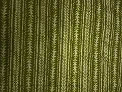 Green Stripes Cotton Cambric Fabric
