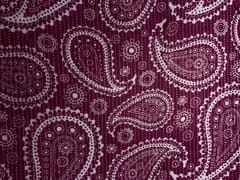 Purple Floral Cotton Cambric Kantha Fabric