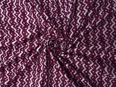 Purple Stripes Cotton Cambric Kantha Fabric