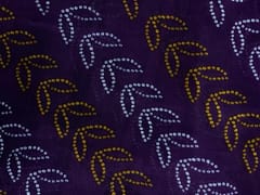 Royal Purple Floral Chinon Chiffon Fabric