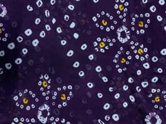 Royal Purple Floral Chinon Chiffon Fabric