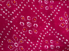 Magenta Floral Chinon Chiffon Fabric