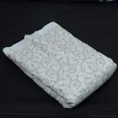 Dyeable Dola Silk Embroidered Fabric