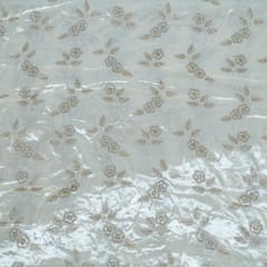 Dyeable Viscose Velvet Embroidered Fabric