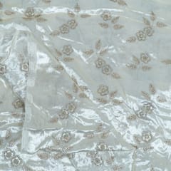 Dyeable Viscose Velvet Embroidered Fabric